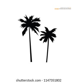 coconut tree icon.vector illustration.eps10.