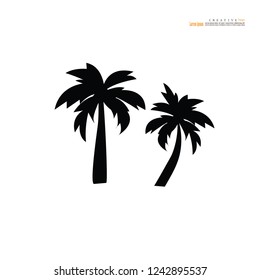 coconut  tree icon.vector illustration.eps10.