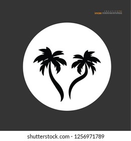 coconut  tree icon.vector illustration.eps10.