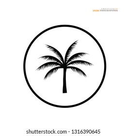 coconut  tree icon.vector illustration.eps10.