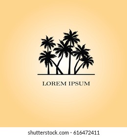 coconut tree icon.vector illustration.eps10.