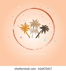coconut tree icon.vector illustration.eps10.