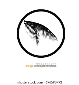 coconut tree icon.vector illustration.eps10.