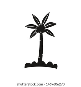 coconut tree ilustration with some coconut