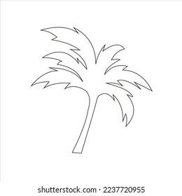 coconut tree latest vector logo design