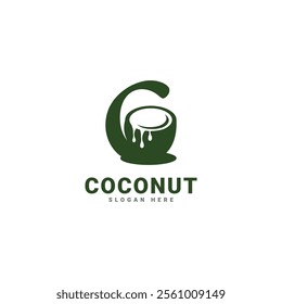 Coconut tree logo design Natural products