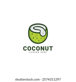 Coconut tree logo design Natural products