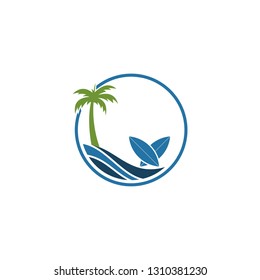 coconut tree logo template