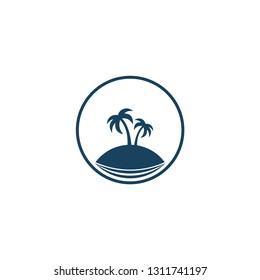 coconut tree logo template