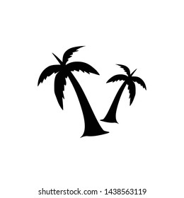 coconut tree logo template vector illustration