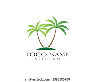 coconut tree logos - Vector