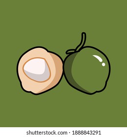 The coconut tree is a member of the palm tree family and the only living species of the genus Cocos