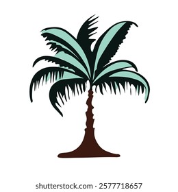 Coconut Tree Nature Ilustrasi art