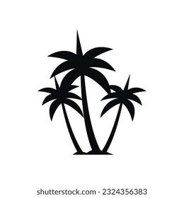 Coconut tree, plam tree icon, vector eps.