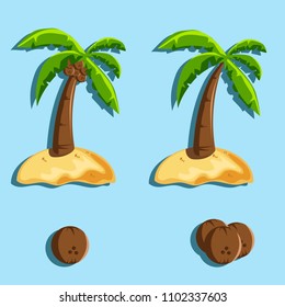 coconut tree. summer. element 