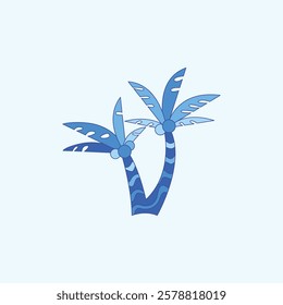 Coconut Tree Summer Illustration for design needs, Landing Pages, Animation, Apps, Presentations, Content Creator and other Promotions
