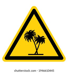 Coconut Tree Symbol Sign,Vector Illustration, Isolate On White Background Label. EPS10