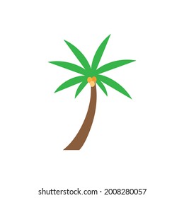 coconut tree vector design. coconut tree design flats
