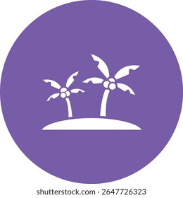 Coconut Tree vector icon. Can be used for printing, mobile and web applications.