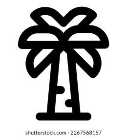 coconut tree vector icon illustration asset