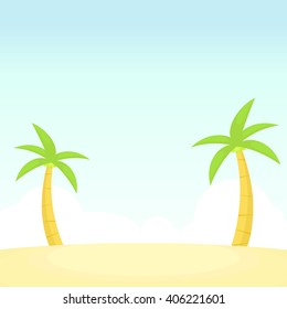 Coconut tree vector illustration