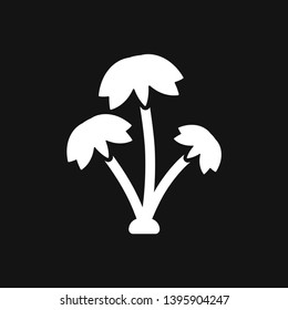 Coconut trees Icon vector sign symbol for design