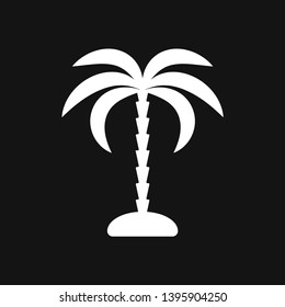 Coconut trees Icon vector sign symbol for design