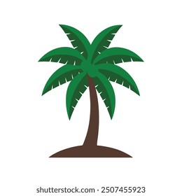  coconut  trees, Palm trees design elements set, Trees Icons