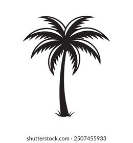  coconut  trees, Palm trees design elements set, Trees Icons