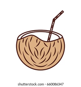 coconut tropical and exotic fruit