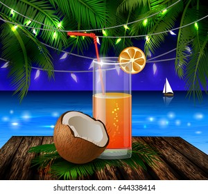 Coconut tropical nut background