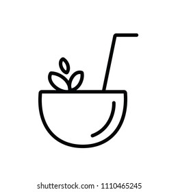 Coconut Tropical Summer Vector