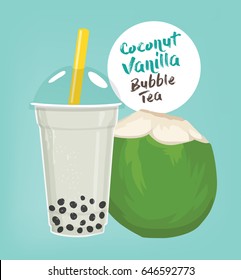 coconut vanilla bubble tea