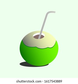 Coconut vector design illustration. Coconut logo. Coconut icon