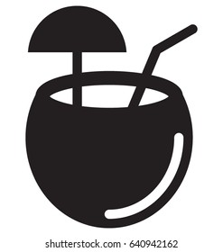 Coconut Vector Icon