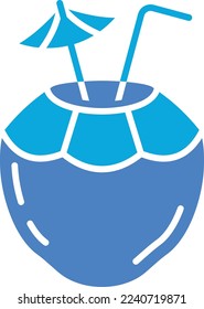 Coconut vector icon. Can be used for printing, mobile and web applications.