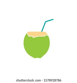 coconut vector icon illustration design template