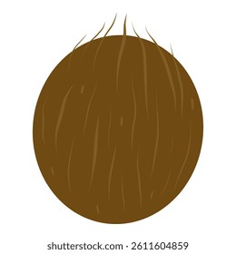 Coconut vector illustration, Tropical fruit icon for cards, designs, invitations, logos