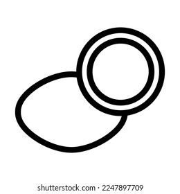 Diseño de iconos de la línea del vector de coco