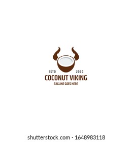 Coconut Viking Logo Inspiration - Vector