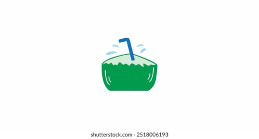 coconut water drink logo design