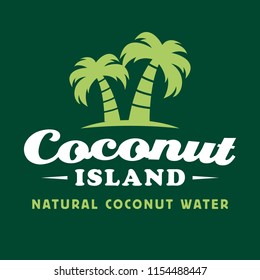 Coconut Water Logo Template