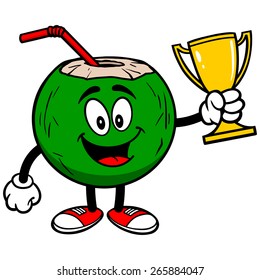 Coconut Water with Trophy
