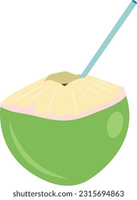 Coconut water Vector image or clipart