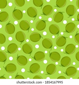 Coconut and White Dot Seamless Pattern. Vector Design Illustration.