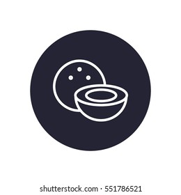 Coconut white icon