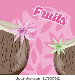 Coconuts Fresh and delicious fruit