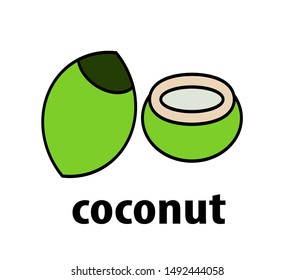 coconuts logo icon vektor art