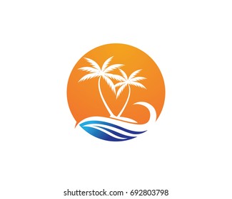 coconuts tree logos and symbols 