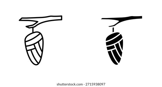 Cocoon Icon Design Kollektion. Vektorzeichen und Symbol für UI-Designs